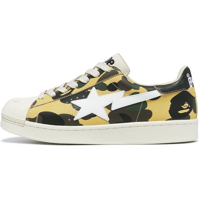 Men Bape Skull Sta 1st Camo Sneakers Yellow USA | KF8816186