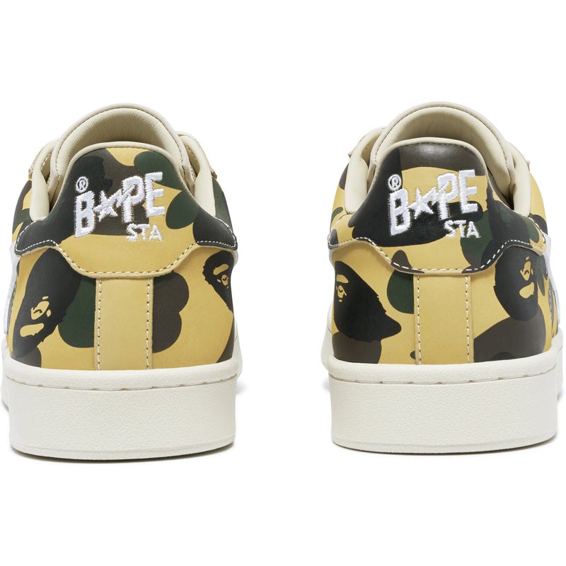 Men Bape Skull Sta 1st Camo Sneakers Yellow USA | KF8816186