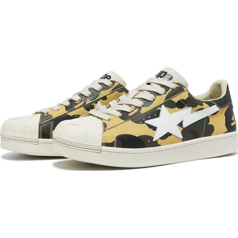 Men Bape Skull Sta 1st Camo Sneakers Yellow USA | KF8816186