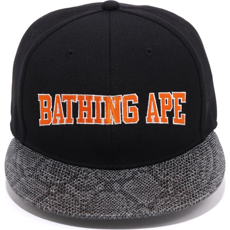 Men Bape Snake Panel Cap Caps Black USA | ZV7114214