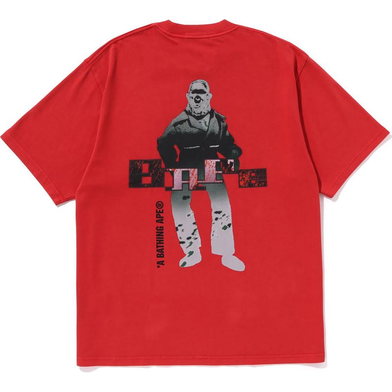 Men Bape Soldier Graphic Tee Cut And Sewn Red USA | LL4728178