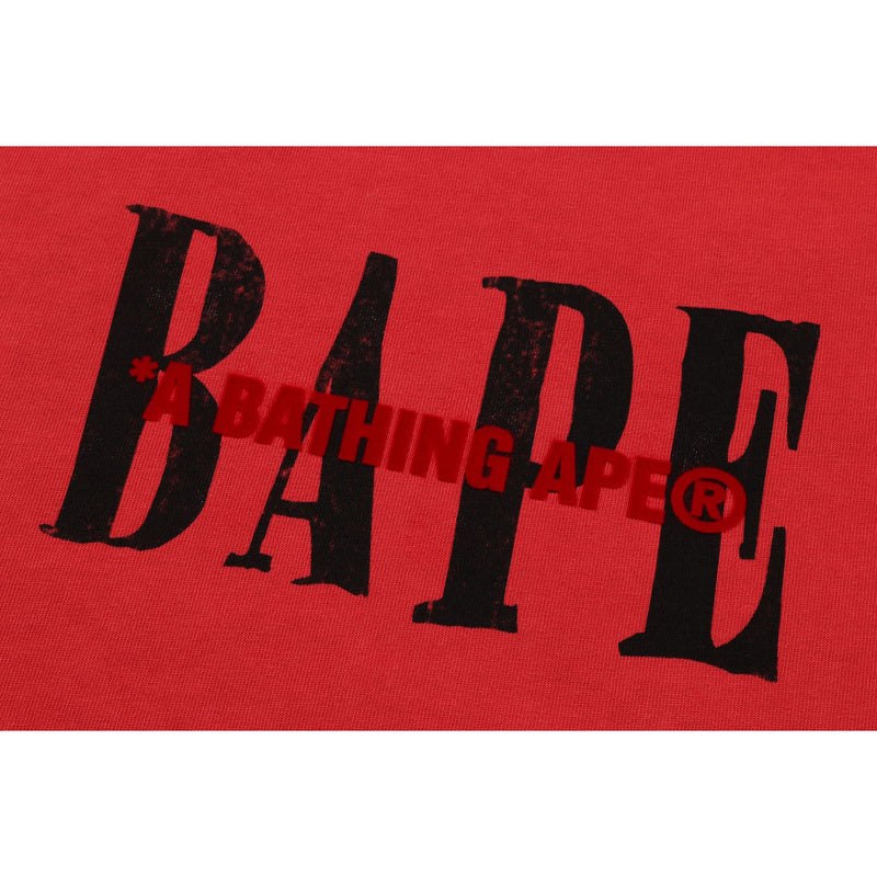 Men Bape Soldier Graphic Tee Cut And Sewn Red USA | LL4728178