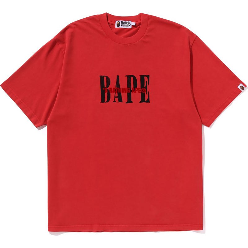 Men Bape Soldier Graphic Tee Cut And Sewn Red USA | LL4728178