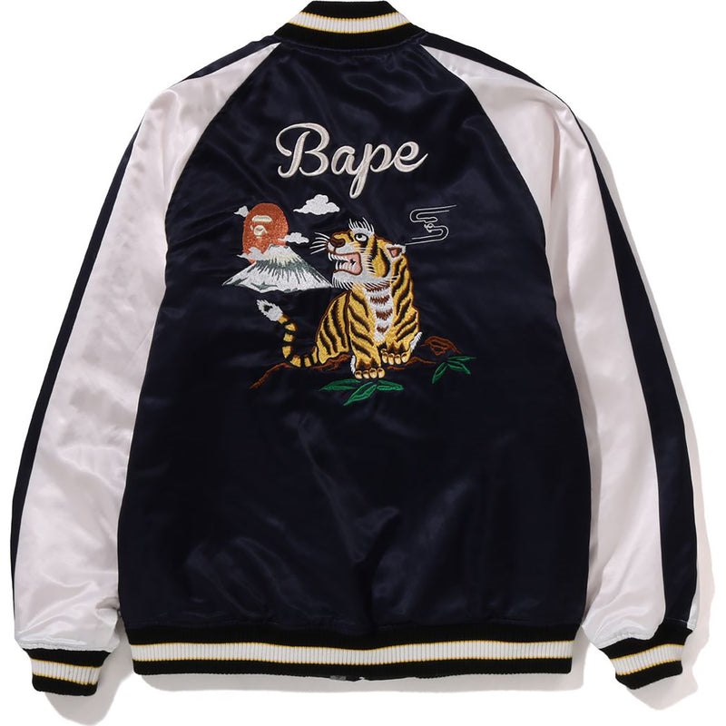 Men Bape Souvenir Jacket Jackets Navy USA | FT7317137