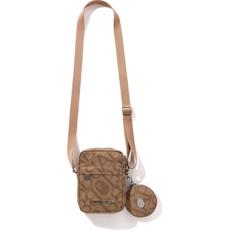 Men Bape Sport Monogram Shoulder Bag Bags Beige USA | LB1391731