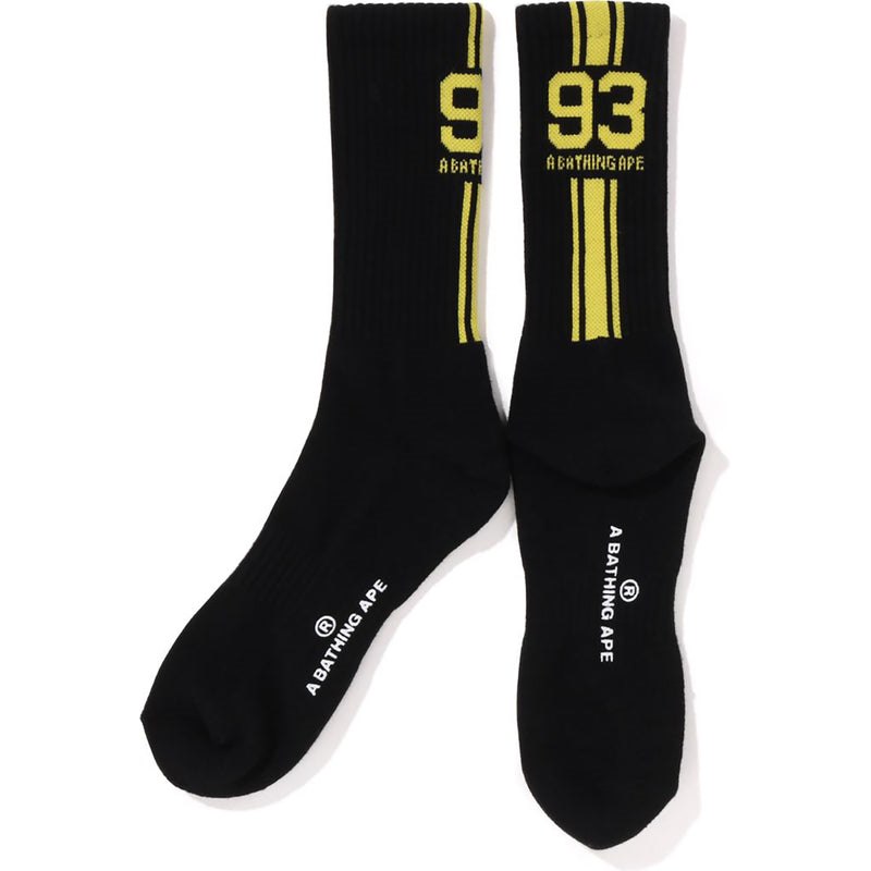 Men Bape Sports Socks Socks Black USA | XV6752972