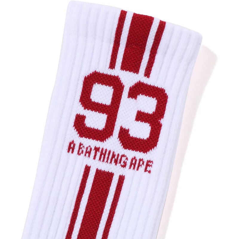 Men Bape Sports Socks Socks White USA | HH7376036