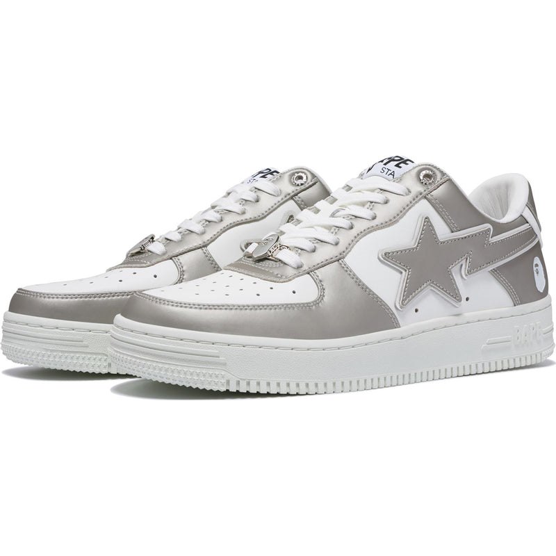 Men Bape Sta™ #4 Sneakers Silver USA | HO8439749