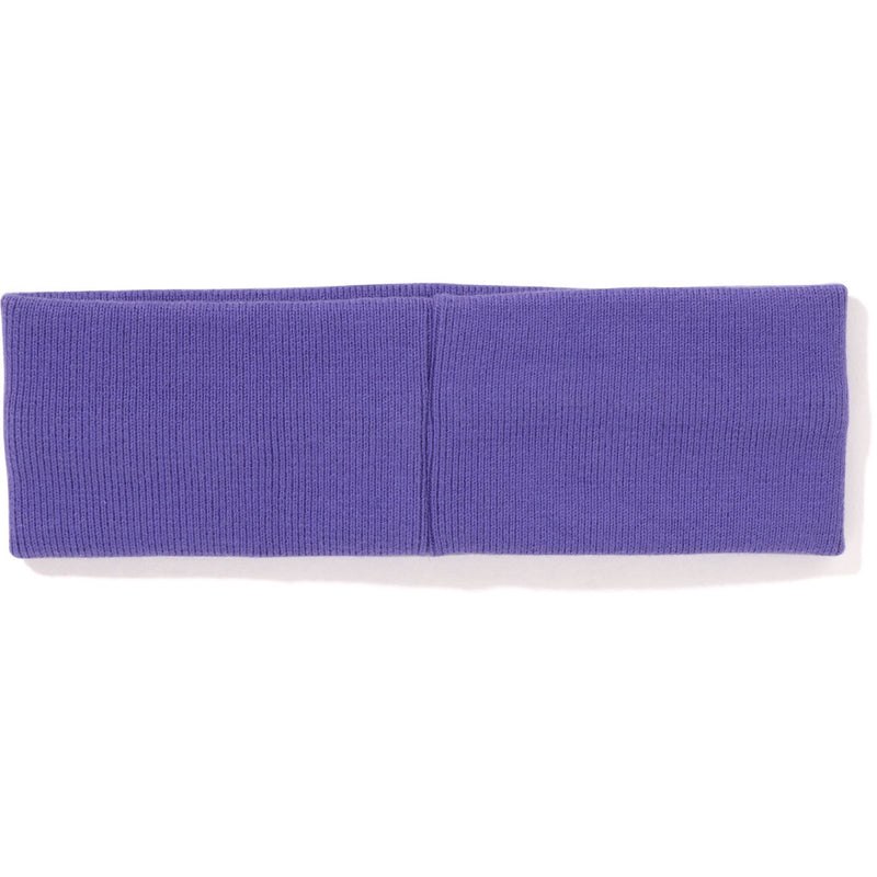 Men Bape Sta Headband Accessories Purple USA | KP6426846