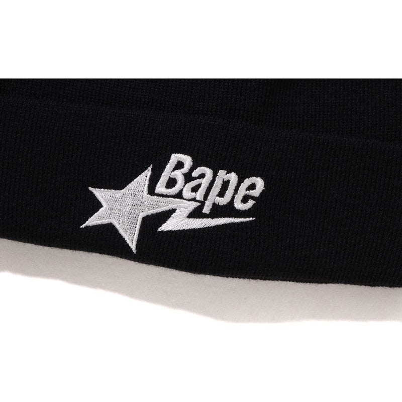 Men Bape Sta Knit Cap Caps Black USA | MV4770270