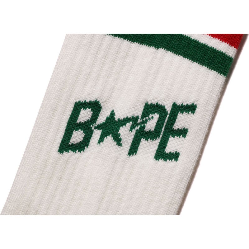 Men Bape Sta Line Socks Socks Green USA | TI2359639