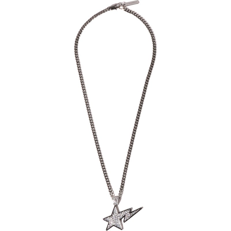 Men Bape Sta Necklace Accessories Silver USA | LC7796676