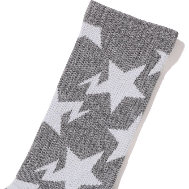 Men Bape Sta Pattern Socks Socks Gray USA | FQ2637167