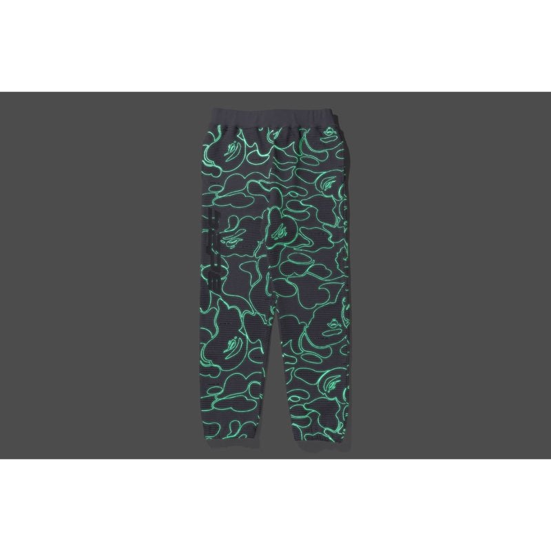 Men Bape Text Code Camo Sweat Pants Pants Grey USA | ZS2723573