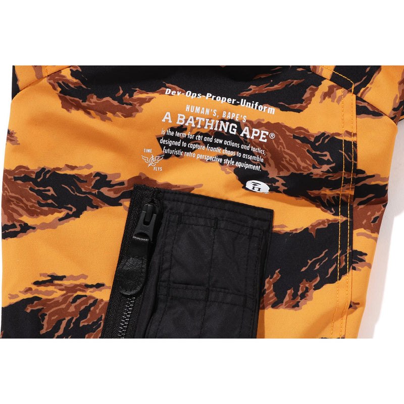 Men Bape Tiger Camo Long Ma-1 Jackets Orange USA | QJ6195215