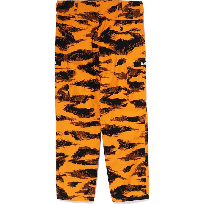 Men Bape Tiger Camo Relaxed Fit Military Pants Pants Orange USA | LC7807087