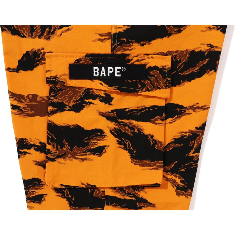 Men Bape Tiger Camo Relaxed Fit Military Pants Pants Orange USA | LC7807087