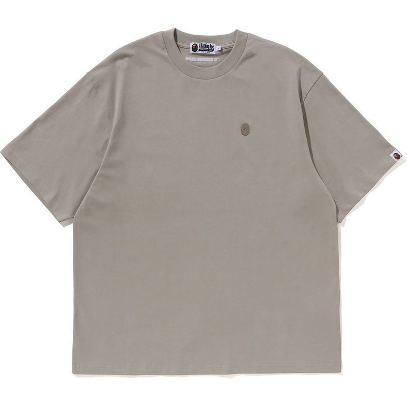 Men Bape Tonal Ape Head One Point Tee Cut And Sewn Grey USA | LM2175015