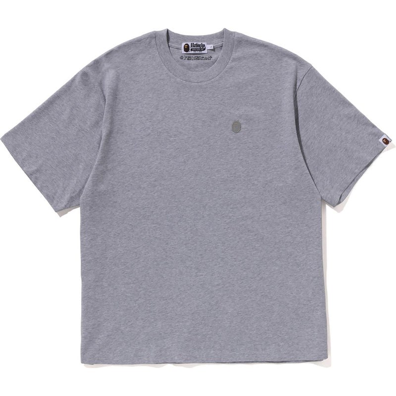 Men Bape Tonal Ape Head One Point Tee Cut And Sewn Grey USA | KN6405945