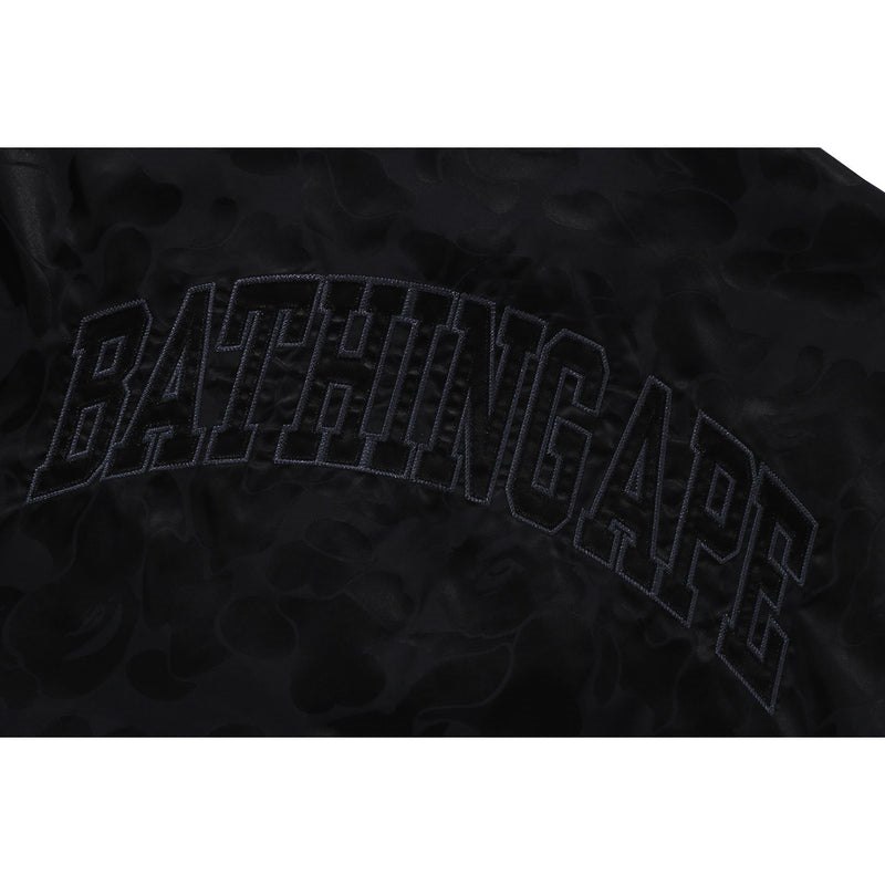 Men Bape Tonal Solid Camo Coach Jacket Jackets Black USA | XJ2658068