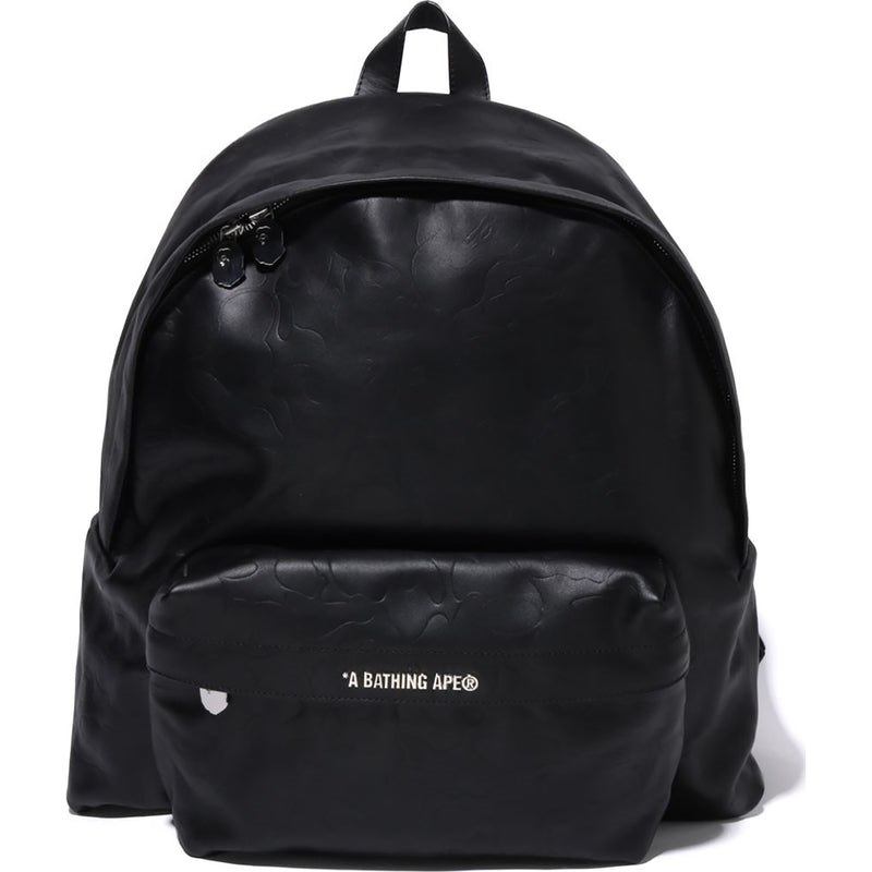 Men Bape Tonal Solid Camo Daypack Bags Black USA | TF7842782