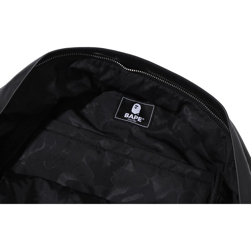 Men Bape Tonal Solid Camo Daypack Bags Black USA | TF7842782