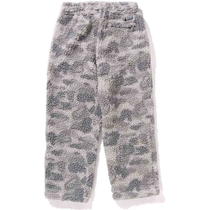 Men Bape Tonal Solid Camo Metal Ape Head One Point Fleece Pants Pants Grey USA | FN4476446