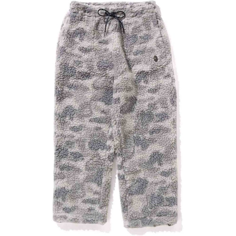 Men Bape Tonal Solid Camo Metal Ape Head One Point Fleece Pants Pants Grey USA | FN4476446