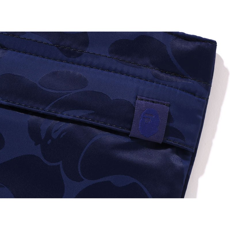 Men Bape Tonal Solid Camo Shoulder Pouch Bags Navy USA | UO7427147