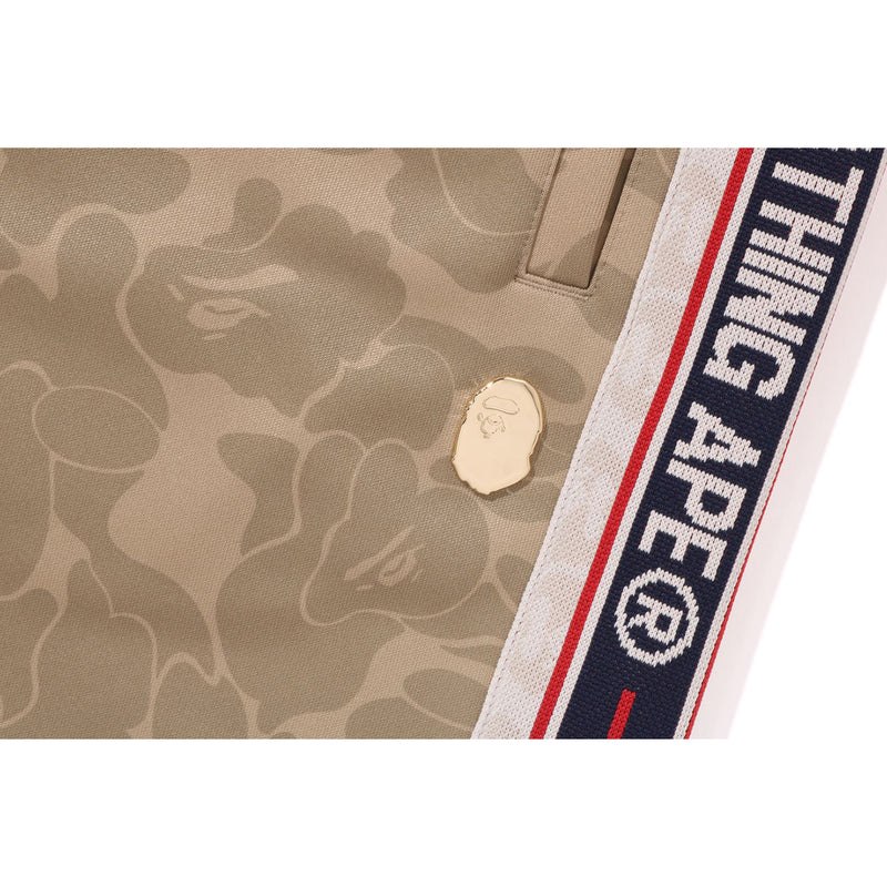 Men Bape Tonal Solid Camo Track Pants Pants Beige USA | RD1885785