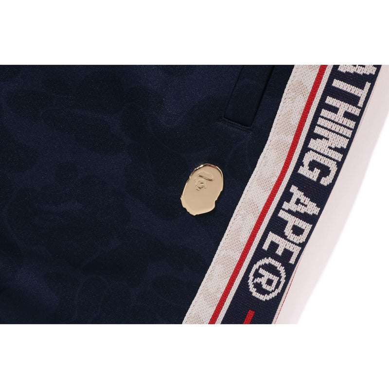 Men Bape Tonal Solid Camo Track Pants Pants Navy USA | IN9256626