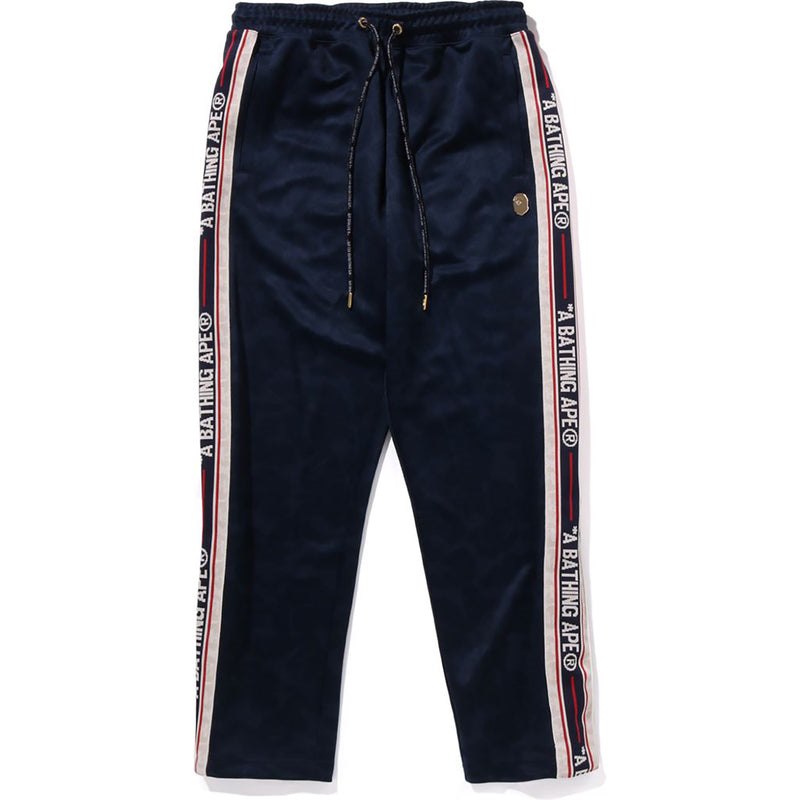 Men Bape Tonal Solid Camo Track Pants Pants Navy USA | IN9256626