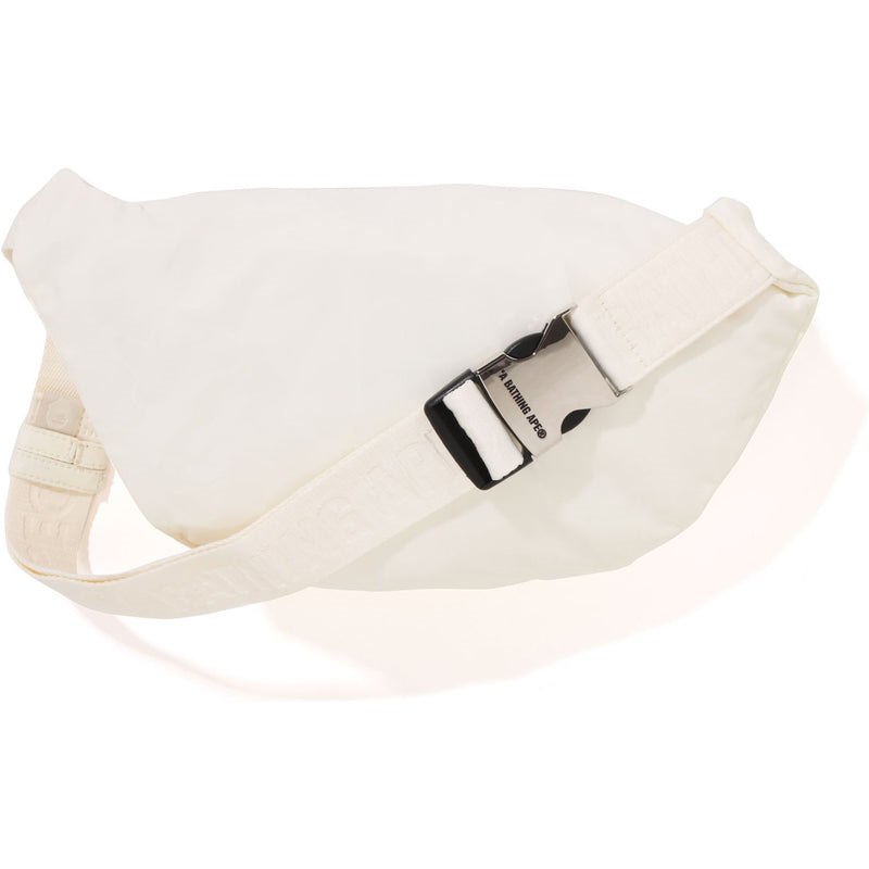 Men Bape Tonal Solid Camo Waist Bag Bags Ivory USA | EA4341131