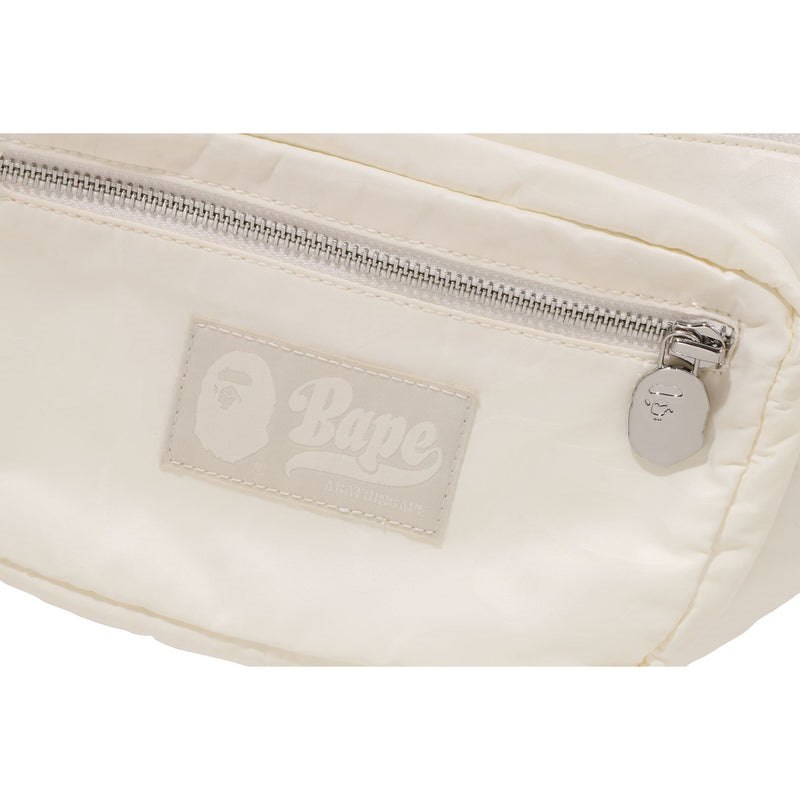 Men Bape Tonal Solid Camo Waist Bag Bags Ivory USA | EA4341131