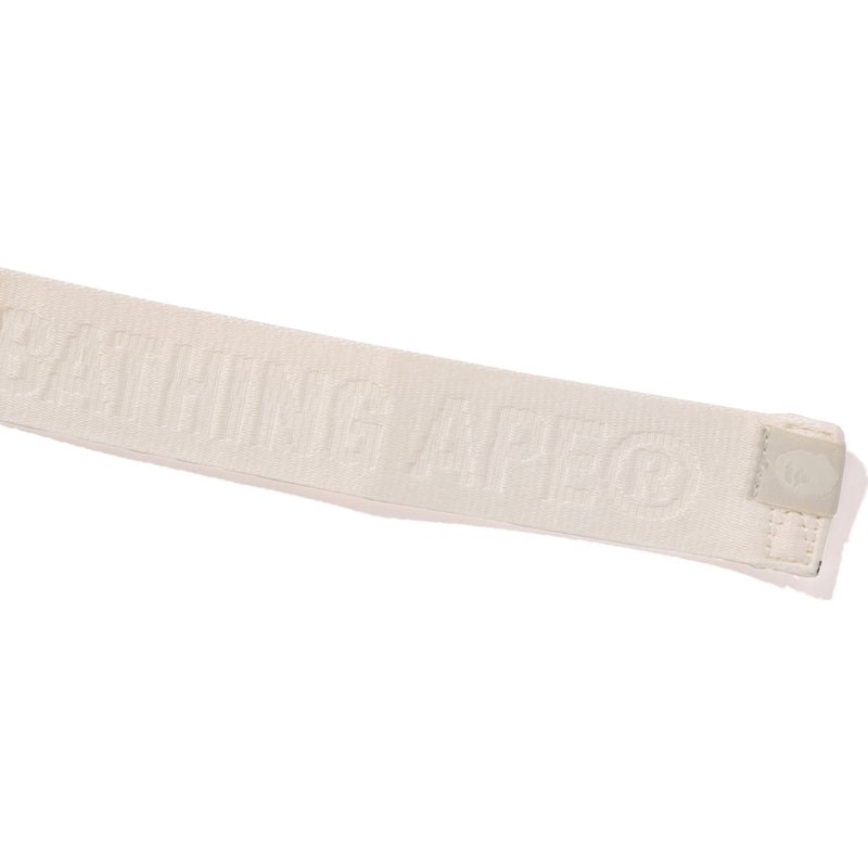 Men Bape Tonal Solid Camo Waist Bag Bags Ivory USA | EA4341131