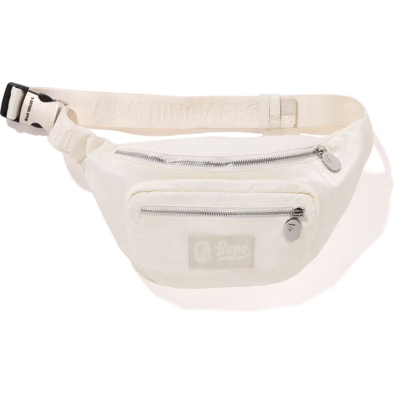 Men Bape Tonal Solid Camo Waist Bag Bags Ivory USA | EA4341131