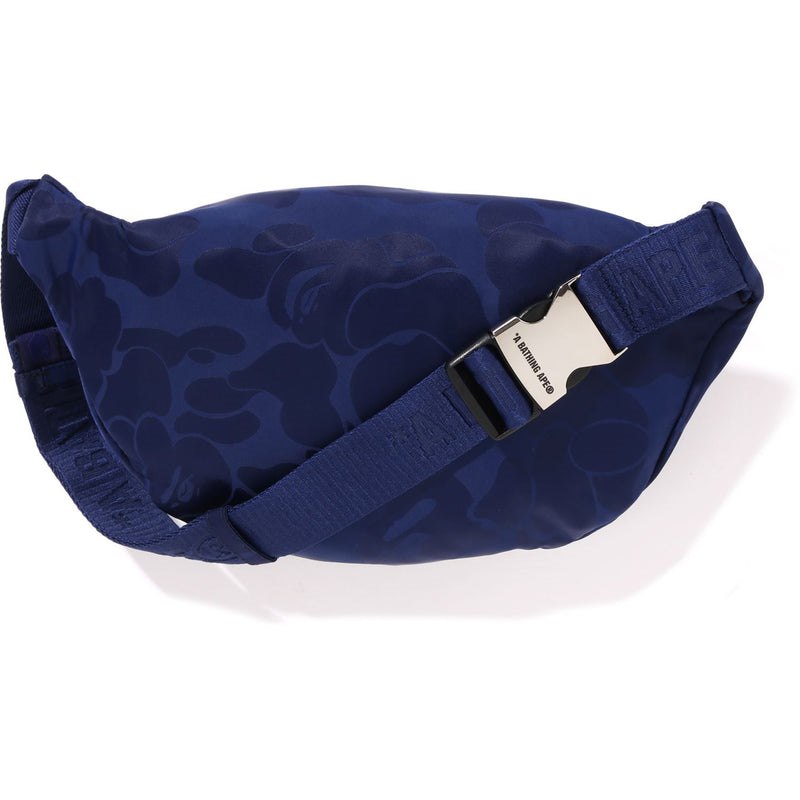 Men Bape Tonal Solid Camo Waist Bag Bags Navy USA | AI4125115