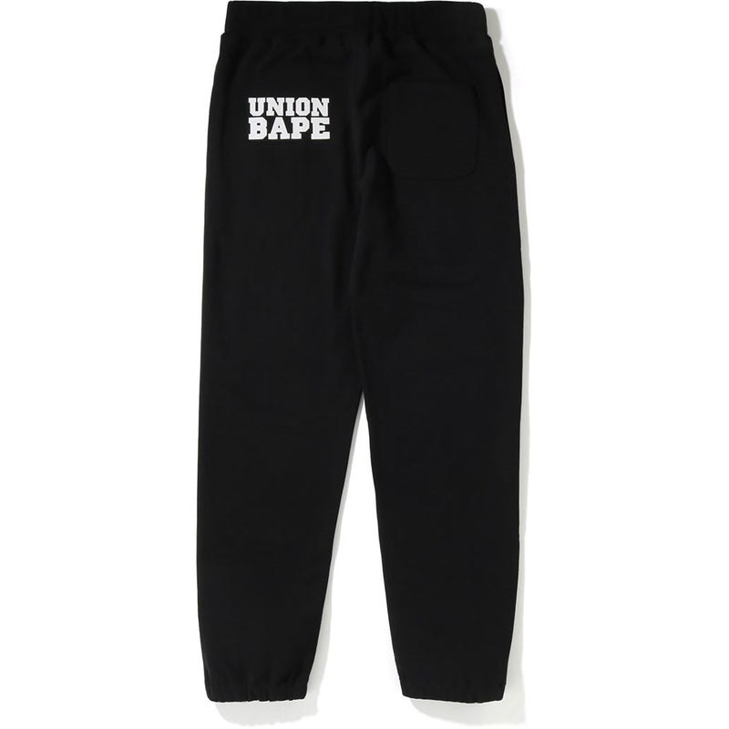 Men Bape Union X Sweat Pants Pants Black USA | YS4316236