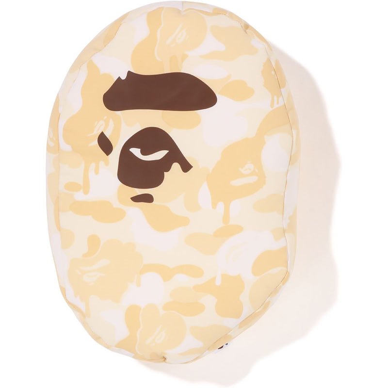 Men Bape Valentine Chocolate Camo Ape Head Cushion Home Ivory USA | NQ9995595