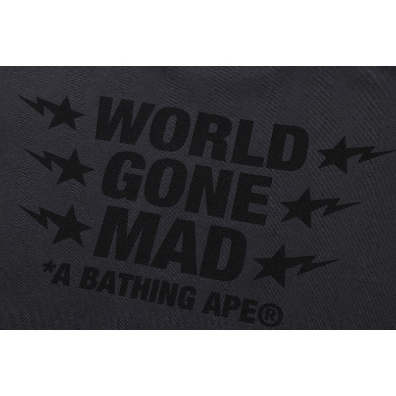 Men Bape Wgm Garment Dyed Relaxed Fit Tee Cut And Sewn Black USA | NY3331531