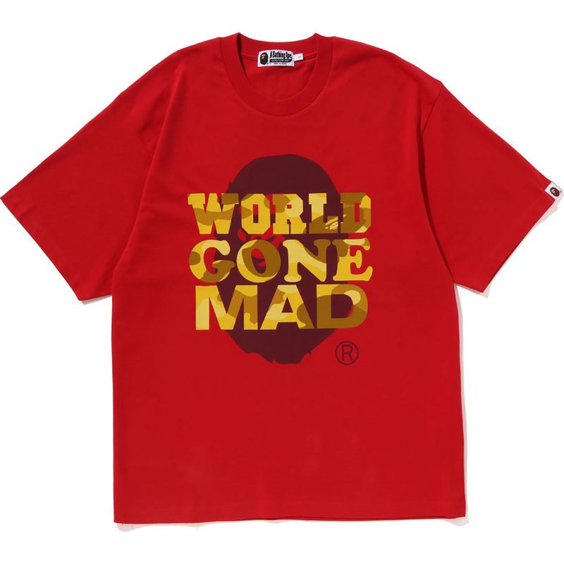 Men Bape Wgm Tee Cut And Sewn Red USA | JR4025405