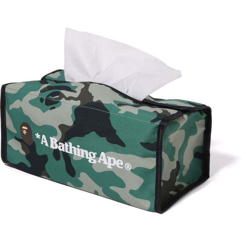 Men Bape Woodland Camo Travel Tissue Case Home Olivedrab USA | VD8043603