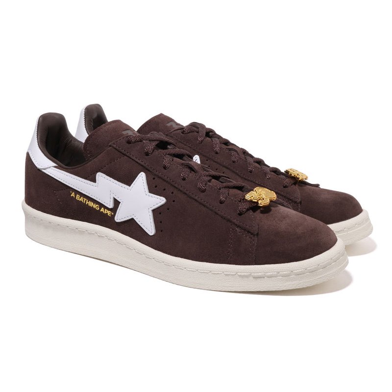 Men Bape X Campus 80s Sneakers Brown USA | TF6680260