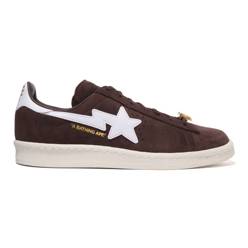 Men Bape X Campus 80s Sneakers Brown USA | TF6680260