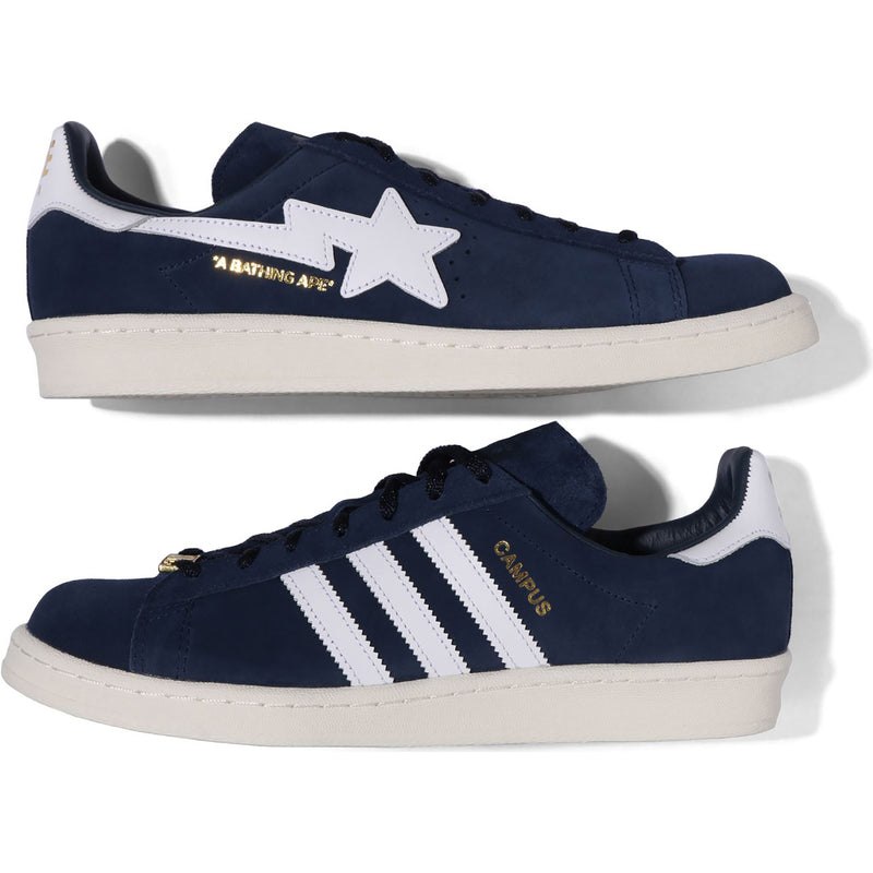 Men Bape X Campus 80s Sneakers Navy USA | CR1195315