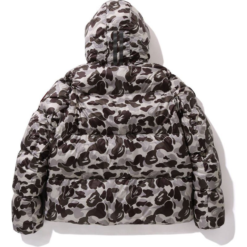 Men Bape X Canada Goose Crofton Puffer Jackets Grey USA | AG4825685