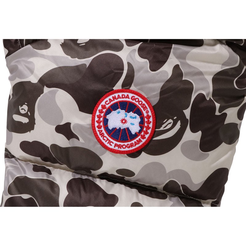 Men Bape X Canada Goose Crofton Puffer Jackets Grey USA | AG4825685