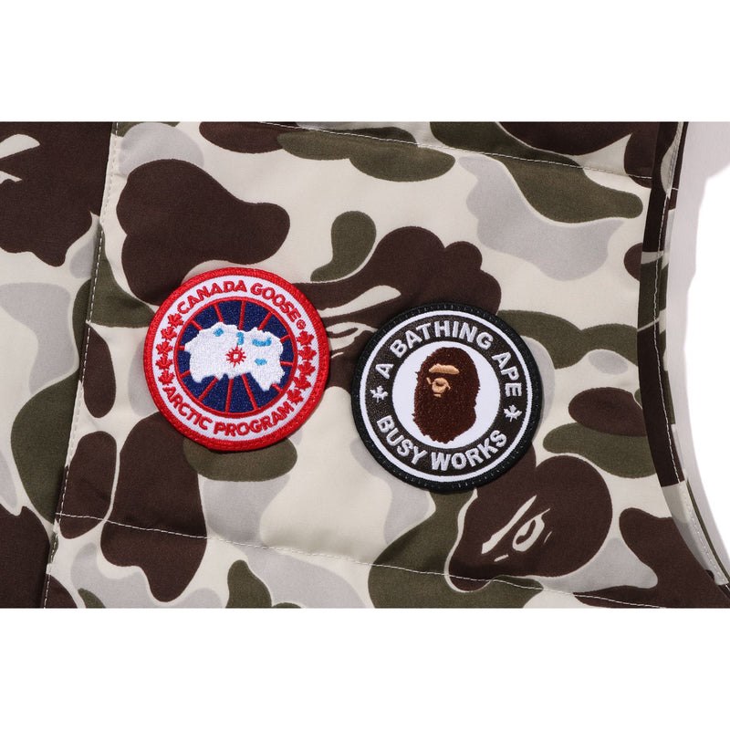 Men Bape X Canada Goose Freestyle Vest Jackets Grey USA | SV0812882