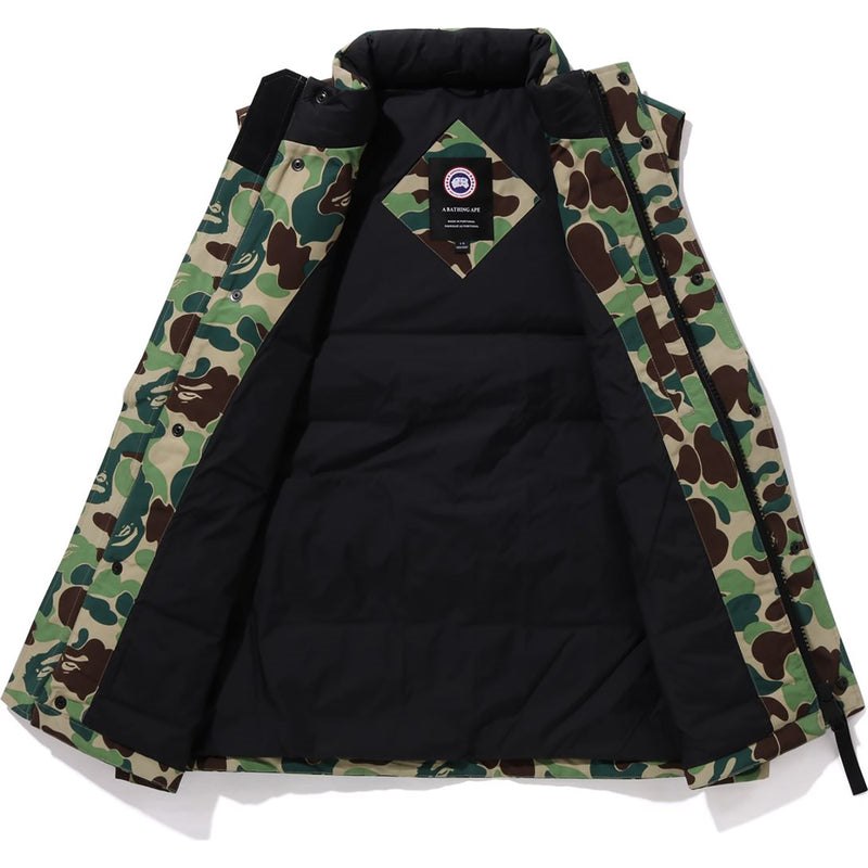 Men Bape X Canada Goose Freestyle Vest Jackets Green USA | EP9351131