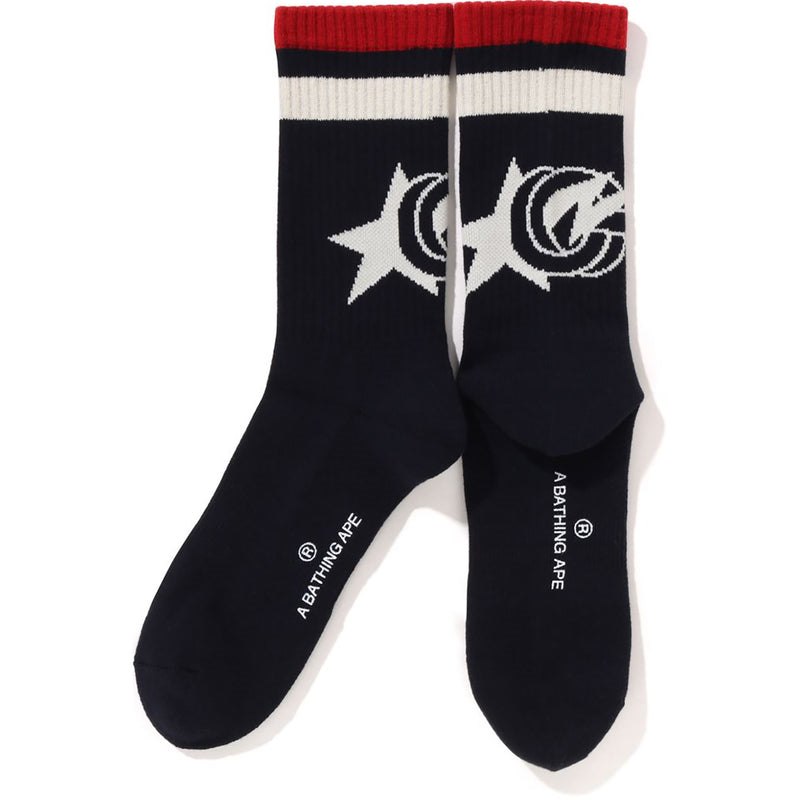 Men Bape X Concepts Socks Socks Navy USA | SY4503453